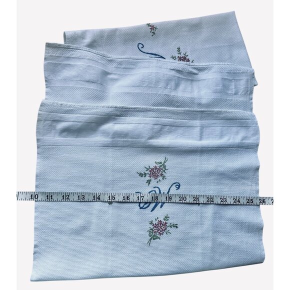 Mr. & Mrs. Hand Embroidered Tea Towels Set - Picture 5 of 14